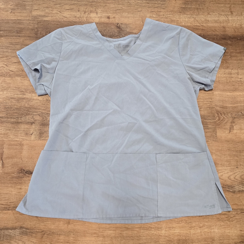Grey's Anatomy Light Blue V-Neck Scrub Top